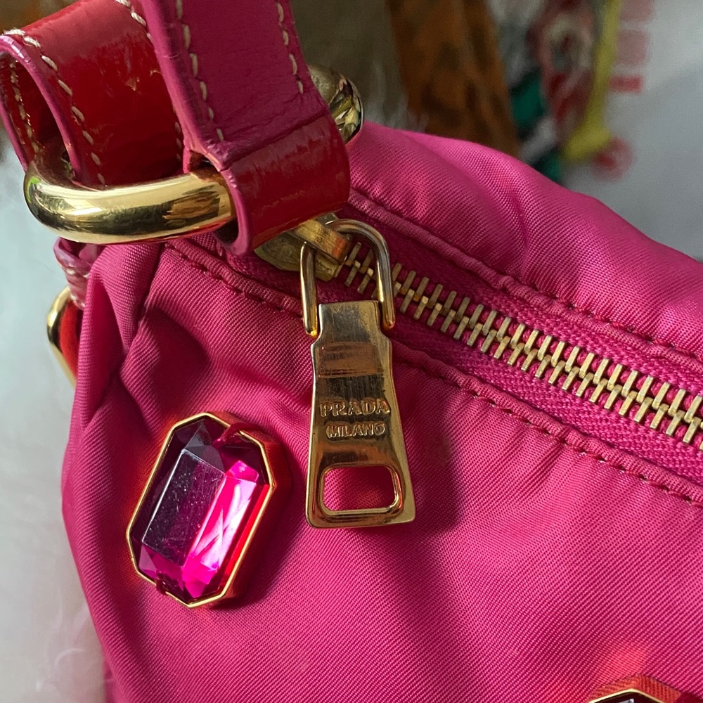 PRADA Fuchsia Embellished Shoulder Bag 💖 - Picture 8 of 17